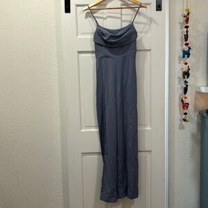 Periwinkle/gray jumpsuit